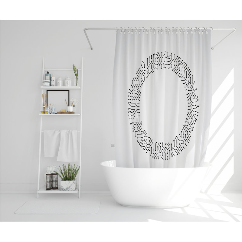 Dilyara Polyester Shower Curtain Set