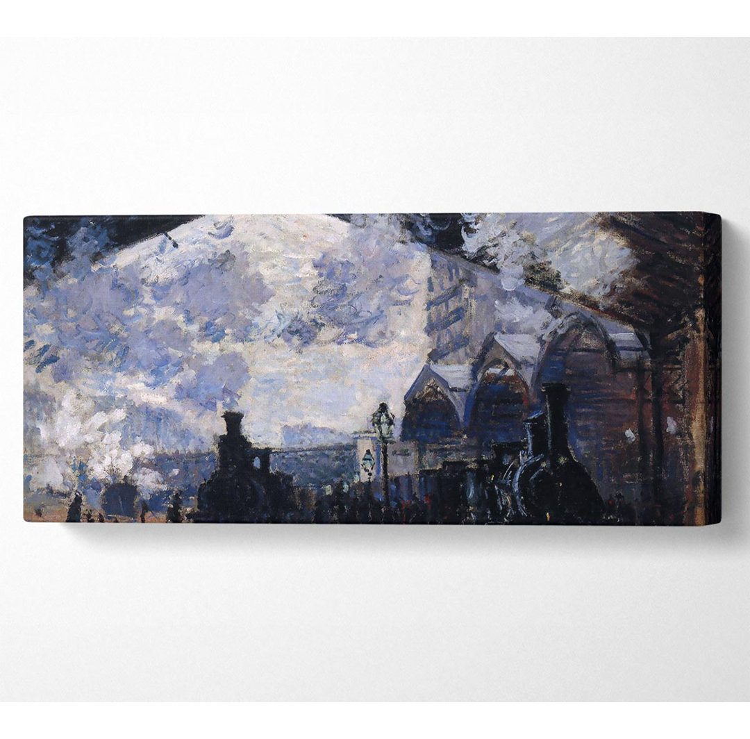 Monet Der Gare St Lazare Panorama-Leinwand