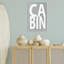 «Cabin Word» sur giclée sur toile grise par Jamie MacDowell-103064340-103064343