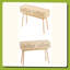 Console en rotin avec 2 tiroirs de rangement, table d'entrée en rotin avec porte coulissante en rotin, table console pour salon, bureau, entrée ou mur de télévision