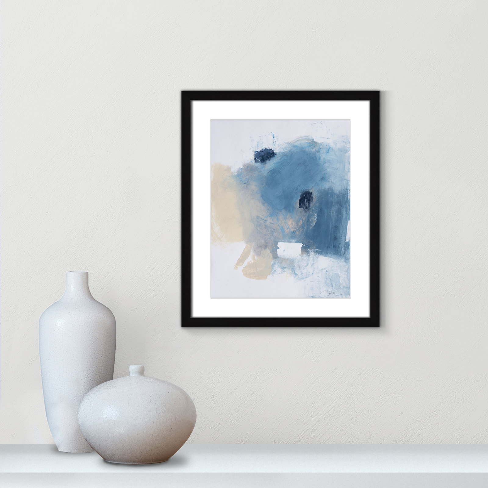 Coastal Carnival Collection "Coastal Carnival I" Print, Black Single Picture Framed Paper, White, 19" H x 16" W x 1.25" D