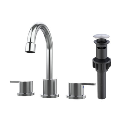 Bathroom faucet with 360 degree turn spout