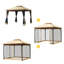 2 niveaux 10 pi. L 10 pi. D Pavillon de jardin en acier
