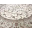 Hand-Knotted High-Quality Ivory and Ivory Round Area Rug