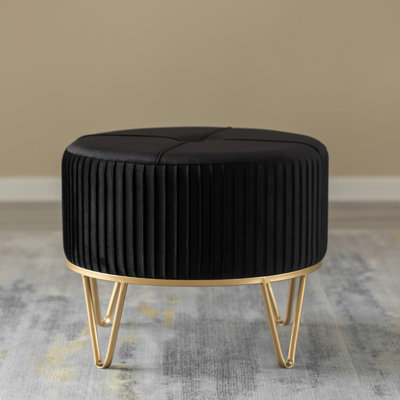 Olando Velvet Ottoman