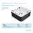 Surfaces® 4-5 Person 36-Jet 72-Port Double-Lounger Hot Tub Spa with Bluetooth, Stainless Steel Heater, Programmable LED Lighting, Insulated Cover Included
