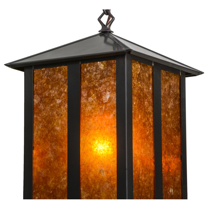 Luminaire suspendu rectangulaire 1 lumières lanterne