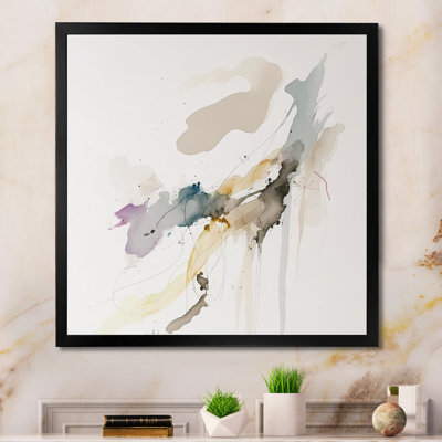 Touched By Mustard - jaune et gris ultime I - reproduction sur toile