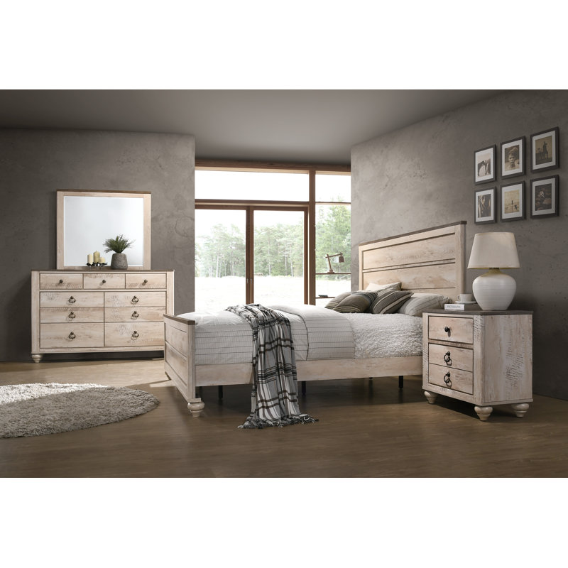 Ensemble de chambre à coucher standard 4 pièces Amareona, Grand