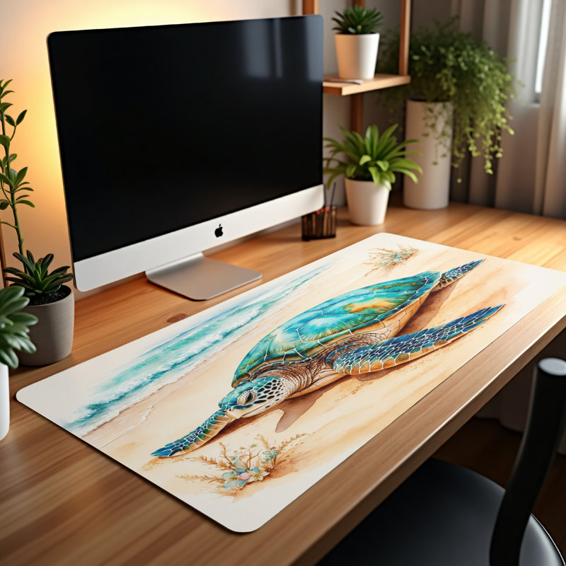 Polyester Desk Pad, 31.5x15.5