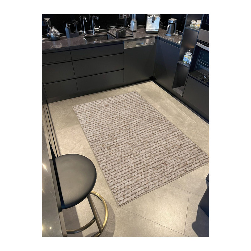 Tapis décoratif en corde lavable à la machine, Rectangle 3 pi 11 po x 5 pi 11 po