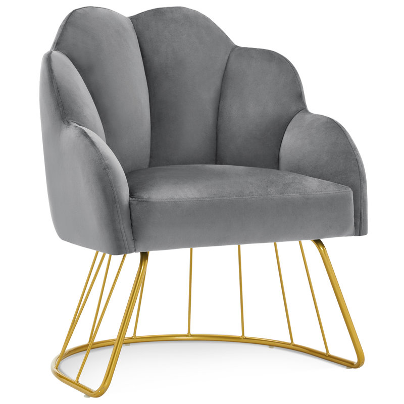 Chaise d'appoint pour la maison et le spa, Mélange de coton gris