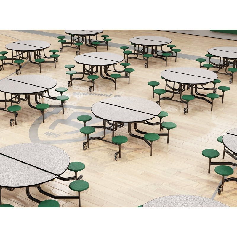 Table de cafétéria circulaire de 81 po, Bourgogne