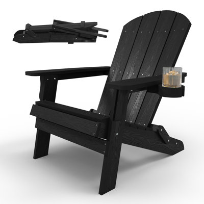 Chaise Adirondack pliante d'extérieur Chaise surdimensionnée en plastique Adirondack HiPS