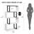 Chaneyra 5-Tier Corner Shelf Unit，80 x 143 cm  S-Shaped Small Bookcase-1397701282