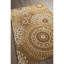 Tapis transitionnel en laine Suzani de couleur chameau, doré / moutarde et crème Jonas-24361771