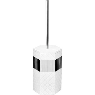 Miroir matelassé 14 po H Brosse de toilette et support autoportant