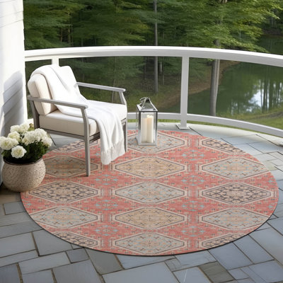 Tapis lavable intérieur / extérieur orange Rapsodea 