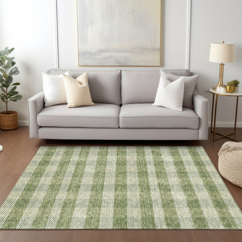 Colzie Plaid Indoor / Outdoor Rug, Rectangle 5' x 7'6"