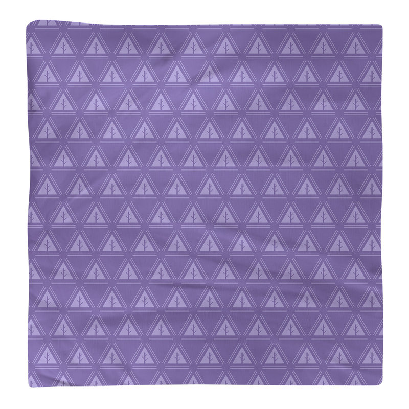 Barbra Cotton Geometric Square Napkin, 0.1" H x 10" W x 10" D, Purple, Poly Twill