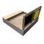 AXI 1000cm x 655cm Solid Wood Square Sandbox with Cover