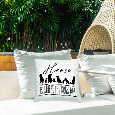 Housse et insert de coussin décoratif carré en polyester pour l'intérieur et l'extérieur