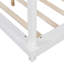 Lit à baldaquin blanc avec DEL pour zone pour grand lit, lit plateforme, décoration de chambre à coucher complémentaire à DEL, intemporel-1585570641