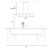 Essinger 5 - Light Kitchen Island Linear LED Pendant