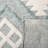 Vermont Hand Loomed Wool/Cotton Southwestern Rug in Blue/Ivory-1913550724