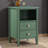 Winston 2-Drawer Nightstand with Open Shelf, Brushed Gold Knobs, Fluted Tapered Legs, No Assembly Required-1175544210