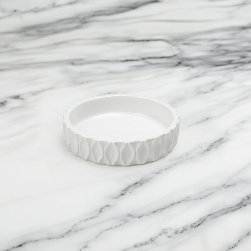 Wave White Soap Dish, White