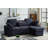 Multi - Functional Sectional Sofa Ensemble Featuring A Removable Cup Holder Tray, Storage - Integrated Chaise And Adjustable Backrests-1744954336