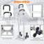 Stair Climbing Hand Truck, 200kg Heavy Duty Aluminum Sack Truck with 2 Triangle Wheels & Dual Handles for Home Garden Moving