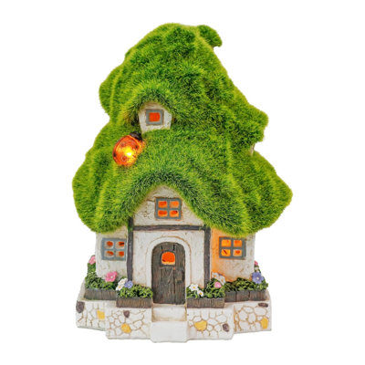  Resin Fairy House Garden Statue