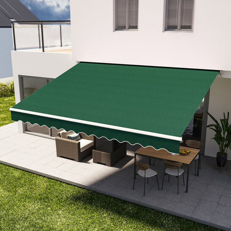 Aaronjosh 3m W x 2.5m D Retractable Patio Awning
