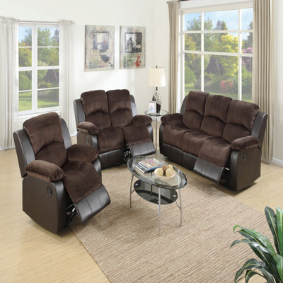 Josselynn 61'' Faux Leather Reclining Loveseat