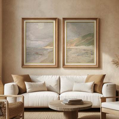 Set of 2 Premium Framed Art Artworks on Premium Canvas with 26"x36" Frame