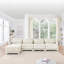 Élégant canapé rembourré en chenille avec design modulaire et repose-pieds assorti pour plus de confort-1043831229-1043831231