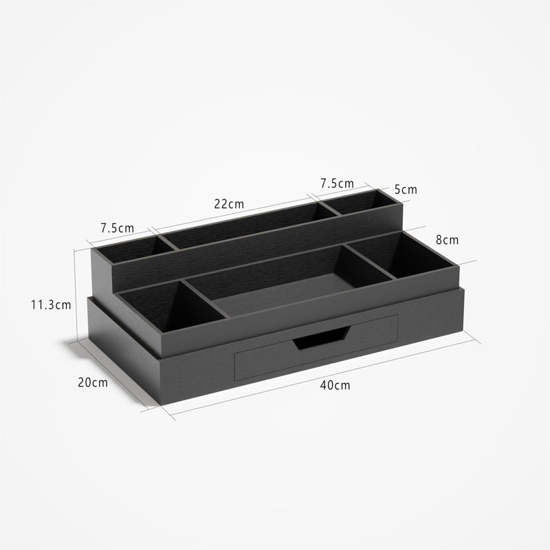 Trudel Manufactured Wood Desk Organiser