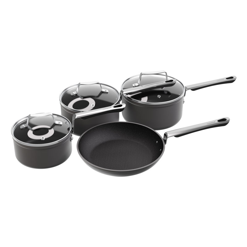 Commichef  4-Piece Cookware Set, Black