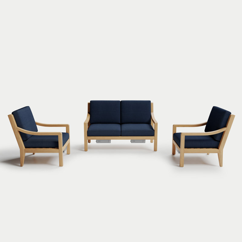Solerno Heated Loveseat Set, Indigo