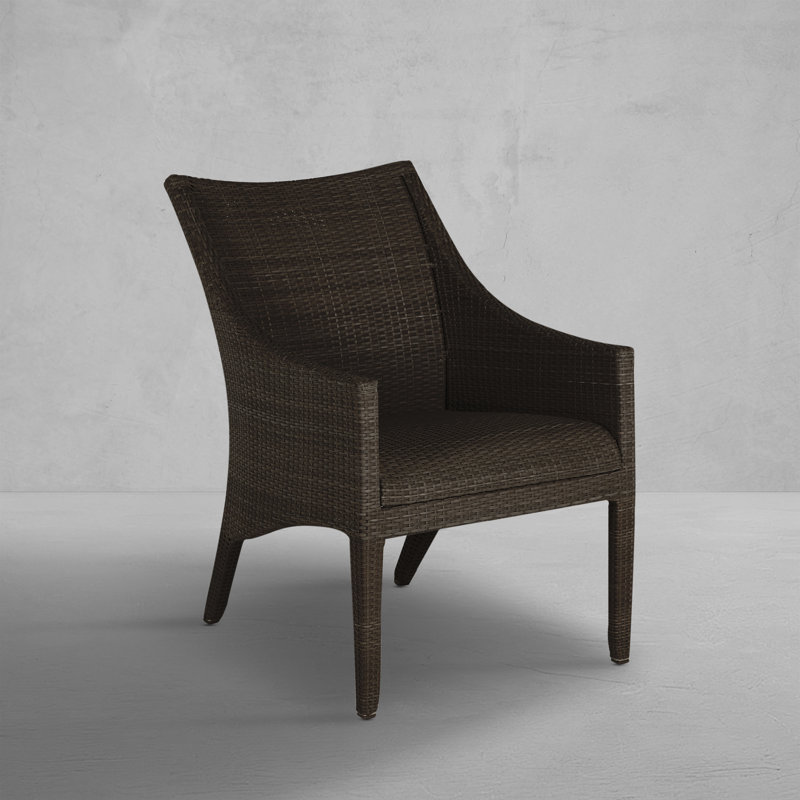 Athena Plus Patio Lounge Chair, Black Walnut