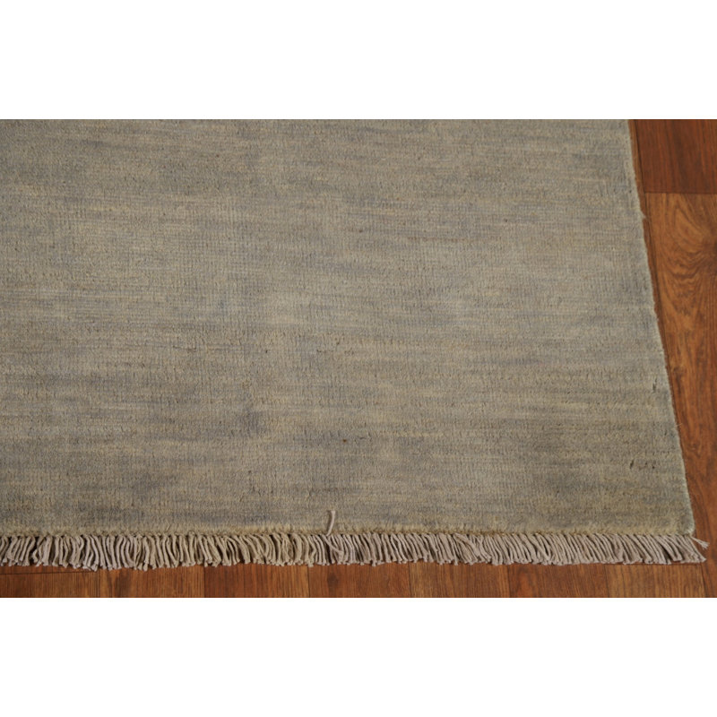 Tapis beige et gris moderne Gabbeh 5 x 7