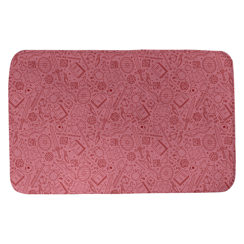 Tapis pour salle de bain rpg Leffel, l 21 po x L 34 po, Rouge