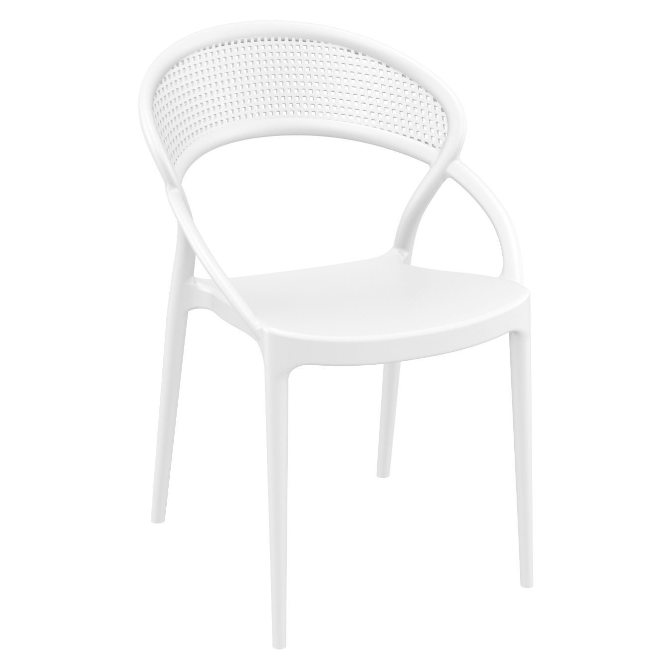 Farrah 24" Patio Bistro Set, White