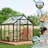 6×6 ft Walk-In Outdoor Greenhouse with Polycarbonate Panels, Reinforced Aluminum Frame, Adjustable Roof Vent-121543917