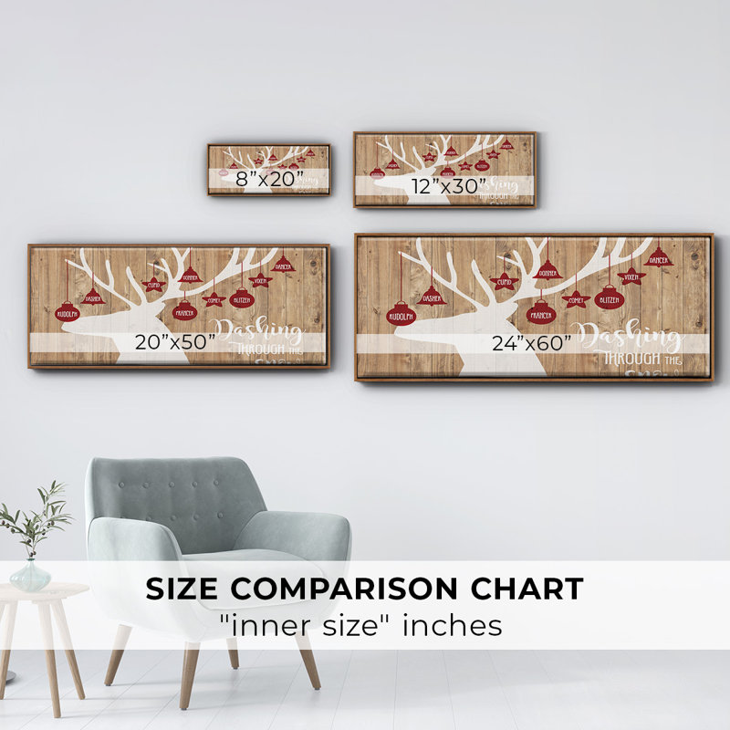 Dashing Through The Snow- Framed Canvas