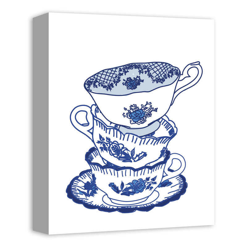 " Tea Cups Stacked "
