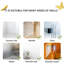 Décoration murale 3D papillon 48 pièces 4 styles 3 tailles de décorations de papillons pour des célébrations d'anniversaire et de fêtes autocollants amovibles
