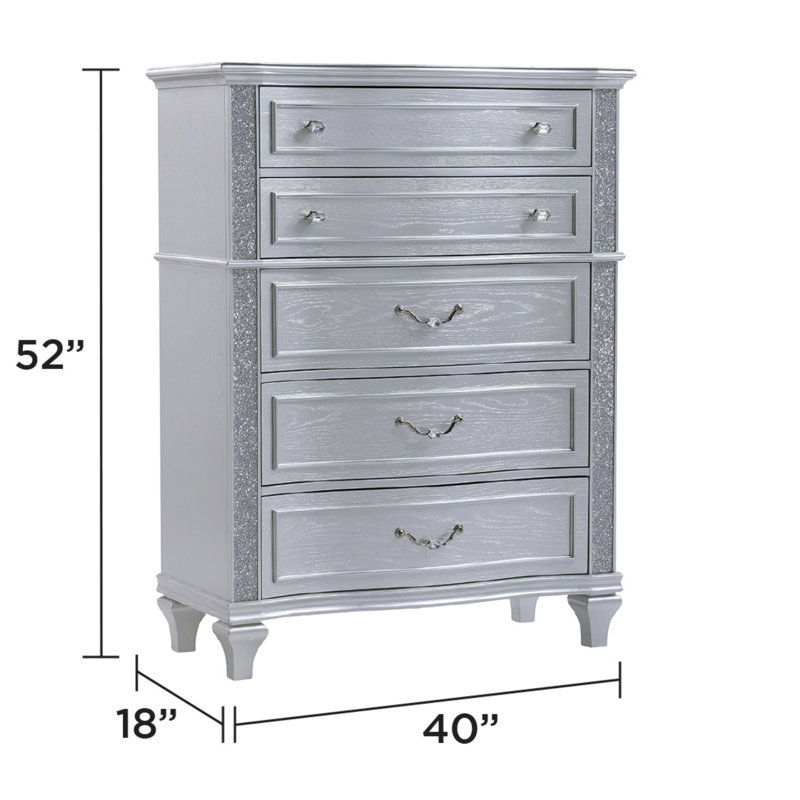 Commode 5 tiroirs Mystic